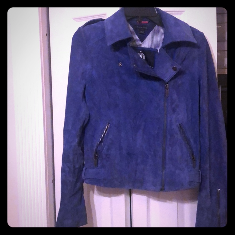 Tommy Hilfiger Suede/Leather Moto Jacket